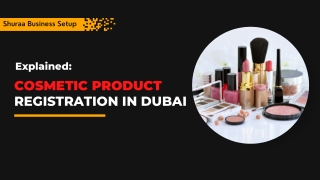 Cosmetic Product Registration in Dubai