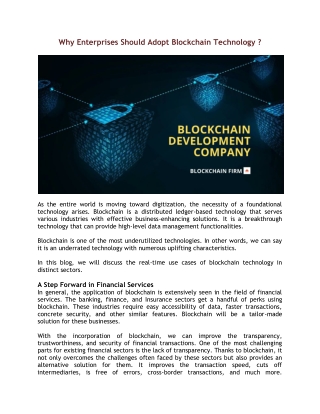 Blockchain Development Company  - Blockchain Firm