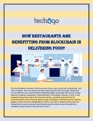 How Restaurants Are Benefitting from Blockchain in Delivering Food