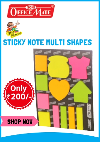 Sticky Note Multi Shapes