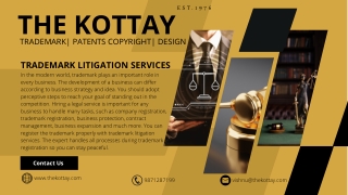 Trademark litigation services | The Kottay