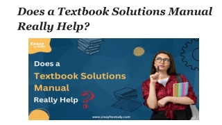 Does a Textbook Solutions Manual Really Help?