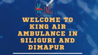 Air Ambulance in Siliguri and Dimapur by King