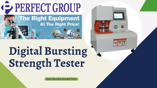 Digital bursting strength tester | Perfectgroupindia