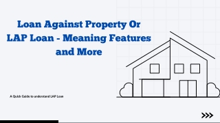 Loan Against Property Or LAP Loan