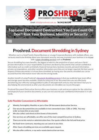 Paper Shredding Services