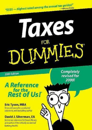 (READ ONLINE) [PDF] Taxes For Dummies