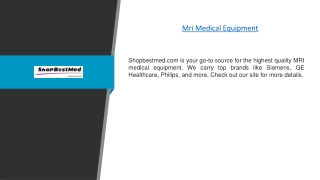 Mri Medical Equipment 38Shopbestmed.com