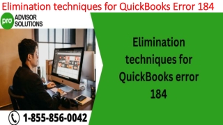 A quick and easy guide to resolve QuickBooks Error 184