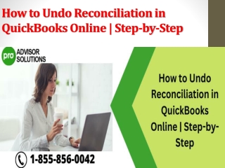 How to Undo Reconciliation in QuickBooks Online Step-by-Step