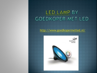 Led Lamp by Goedkoper Met Led