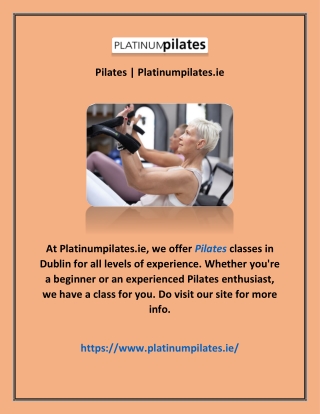 Pilates | Platinumpilates.ie