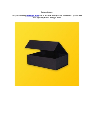 Custom gift boxes