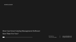 How Can Great Catalog Management Software Save Time For You