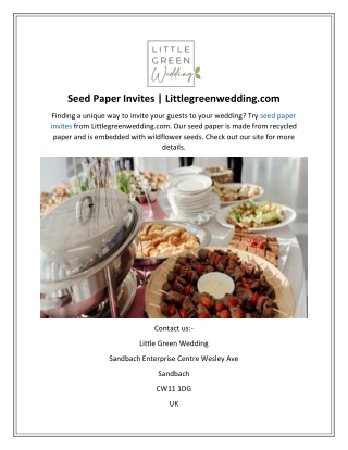 Seed Paper Invites  Littlegreenwedding.com