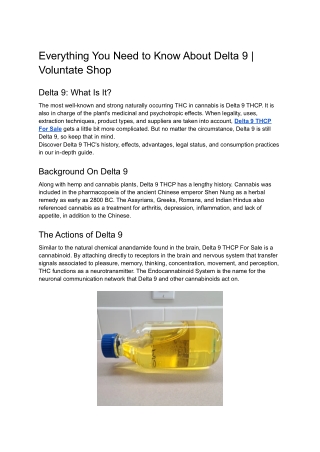 Everything You Need to Know About Delta 9 _ Voluntate Shop