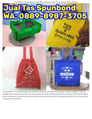 O88ᑫ-8ᑫ87-37O5 (WA) Cetak Tas Spunbond Denpasar Tas Spunbond Harga Grosir