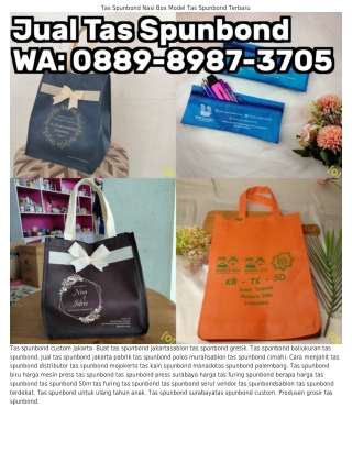 O88ᑫ•8ᑫ8ᜪ•ЗᜪO5 (WA) Bikin Tas Spunbond Di Jakarta Grosir Tas Spunbond Medan