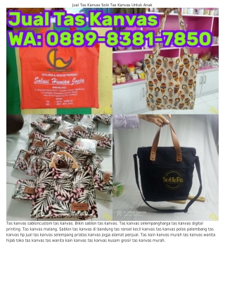 088ᑫ-838l-ᜪ850 (WA) Tas Kanvas Custom Tas Dompet Hp Kanvas