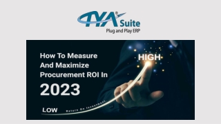 How To Measure And Maximize Procurement ROI In 2023