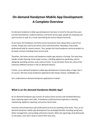 On-demand Handyman Mobile App Development_ A Complete Overview (1)