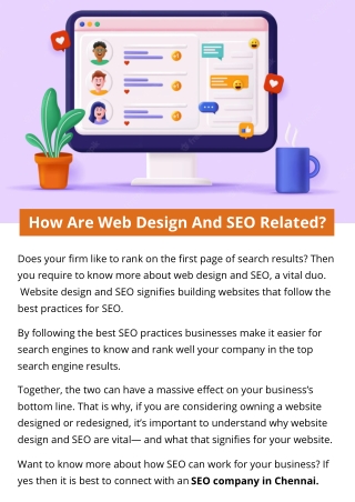 How Are Web Design And SEO Related?