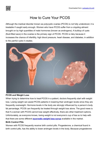 How to Cure Your PCOS