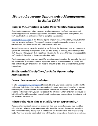 How to Leverage Opportunity Management in Sales CRM.docx