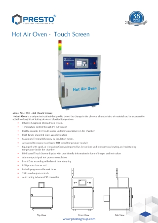 hot air oven Manufacturer and Supplier