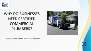 Why Do Businesses Need Certified Commercial Plumbers