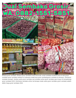 ౦88ᒿ·1551·5851 (WA) Grosir Sembako Harga Grosiran Sembako Lengkap