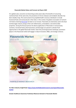 Flavonoids Market