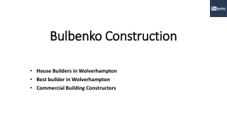 House Builders in Wolverhampton