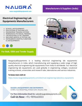 Electrical Engineering Lab Equipments Manufacturers