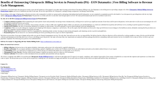 Chiropractic Billing Services in Pennsylvania