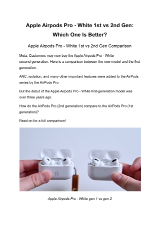 Apple Airpods Pro - White