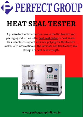 Heat Seal Tester | Perfectgroupindia