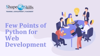 Few Points of Python for Web Development