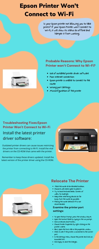 How To Solve Epson Printer Wifi Connection Problems