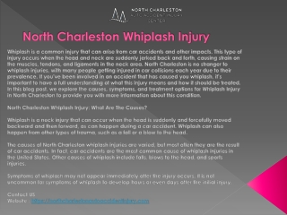North Charleston Whiplash Injury