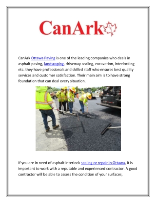 Asphalt landscaping Ottawa | CanArk