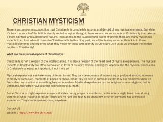 christian mysticism