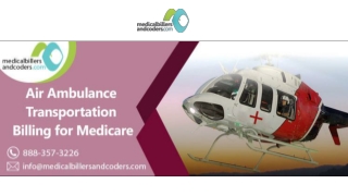 Air Ambulance Transportation Billing for Medicare