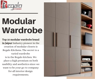 Top 10 modular wardrobe brand in Jaipur | Modular Wardrobe | Regalokitchens