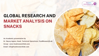 Global Research and Market Analysis on Snacks - foodresearchlab