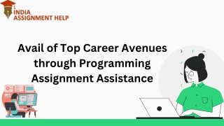 Avail of Top Career Avenues through Programming Assignment Assistance
