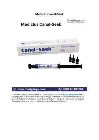 Mediclus Canal-Seek - Dent Ganga