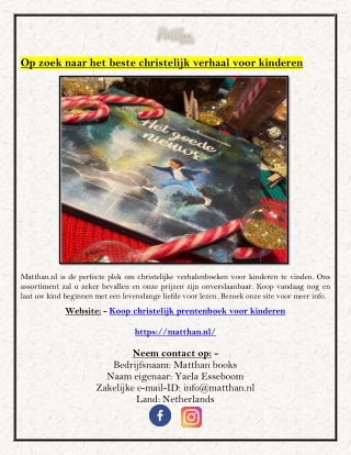 Op zoek naar het beste christelijk verhaal voor kinderen