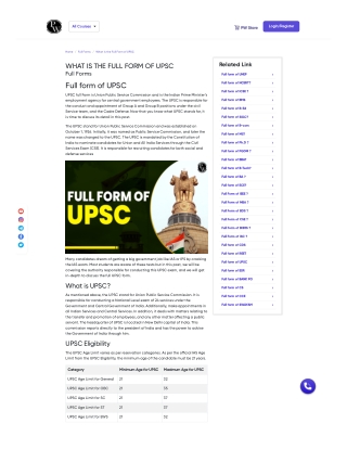 Full-Form of UPSC: Uncovering True Meaning and Significance of the Acronym | UPS