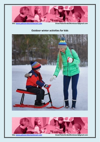 Outdoor winter activities for kids